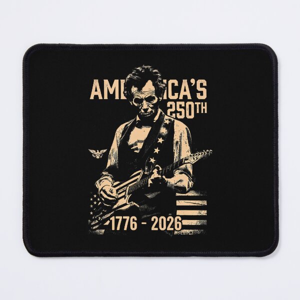 Item preview, Abraham Lincoln Playing Guitar 4Th July 250Th Anniversary designed and sold by Fereskabilon.