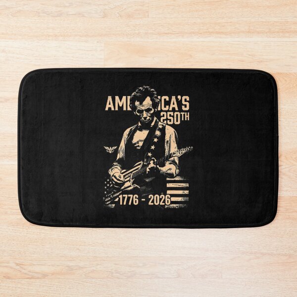 Item preview, Abraham Lincoln Playing Guitar 4Th July 250Th Anniversary designed and sold by Fereskabilon.