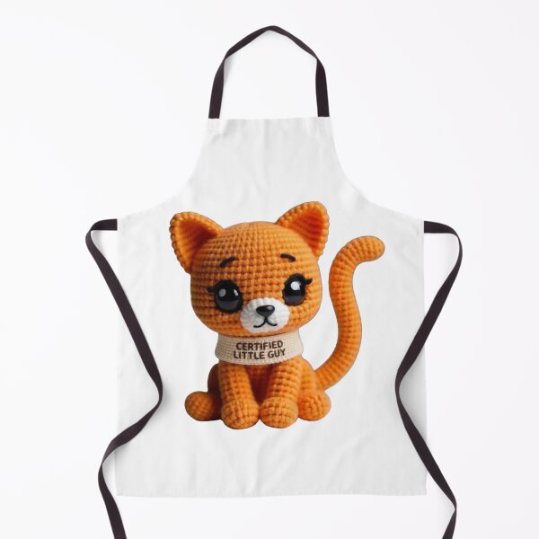 Item preview, Certified Little Guy Crochet Style Cat Sticker designed and sold by Calm Cat Studio.