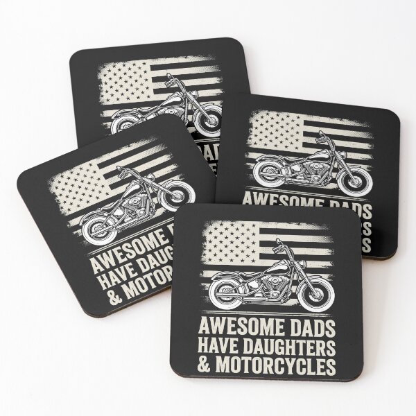 Item preview, Awesome Dads Have Daughters & Motorcycles | Biker Father Daughter Rider designed and sold by SofenArt.