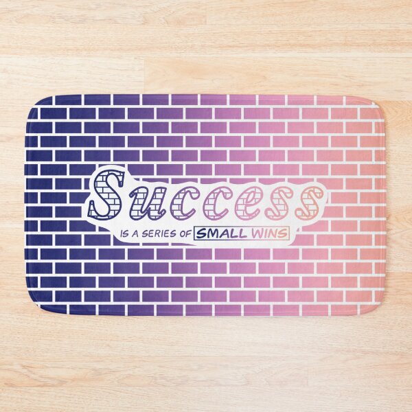 Item preview, Success is a Series of Small Wins - motivational typography  designed and sold by BlackthornDsign.