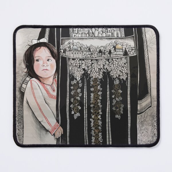 Item preview, Palestinian Children Mother Painting, Palestine Freedom Poster Drawing designed and sold by Hurriyyatee.