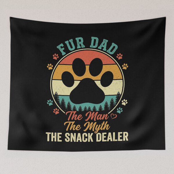 Item preview, Fur Dad The Man The Myth The Snack Dealer Dog Dad Pet Father designed and sold by SofenArt.