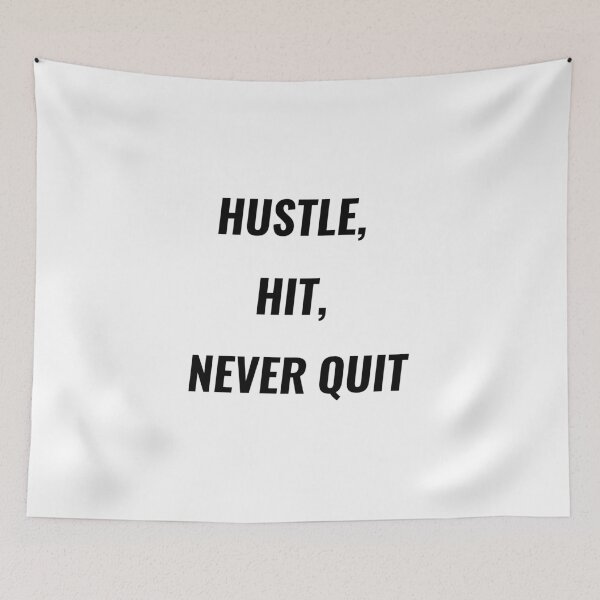 Item preview, Hustle Hit Never Quit T-Shirt – Baseball Quote | Uncle Jichuan designed and sold by Uncle-Jichuan.