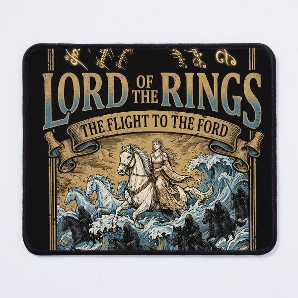 Item preview, Lord of the Rings The Flight to the Ford Poster designed and sold by Senpaiwaves.