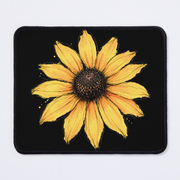 Item preview, Yellow Black-Eyed Susan Sketch | Rustic Wildflower Botanical Art designed and sold by ColorSplash123.