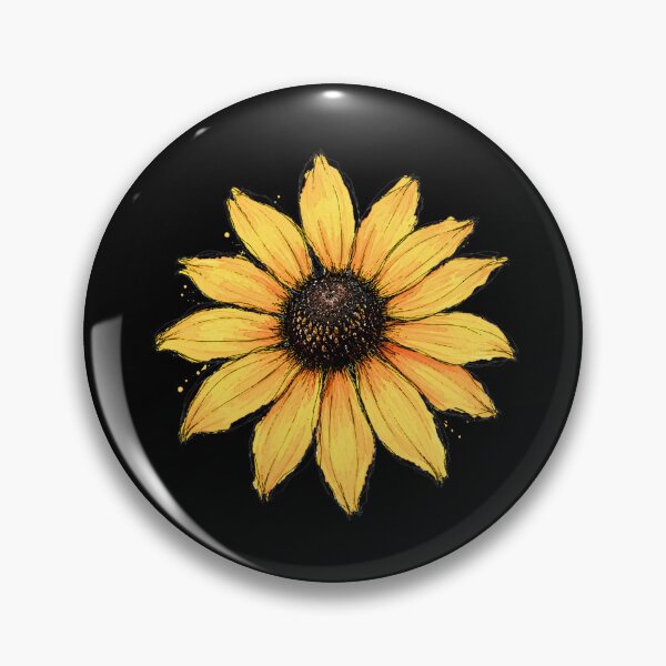 Item preview, Yellow Black-Eyed Susan Sketch | Rustic Wildflower Botanical Art designed and sold by ColorSplash123.