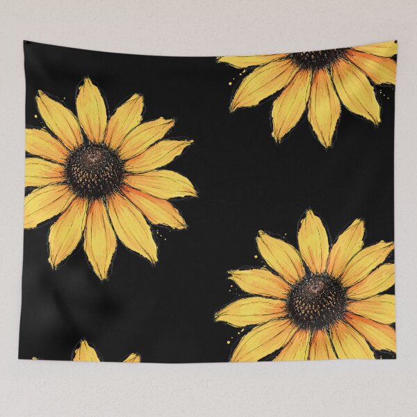 Item preview, Yellow Black-Eyed Susan Sketch | Rustic Wildflower Botanical Art designed and sold by ColorSplash123.