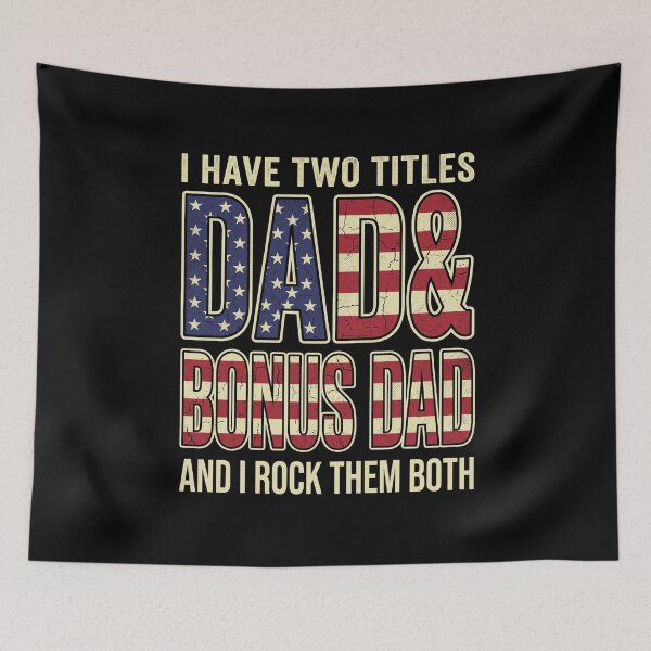 Item preview, I Have Two Titles Dad & Bonus Dad And I Rock Them Both Father Stepfather Gift designed and sold by SofenArt.