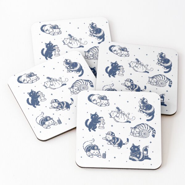 Item preview, Firefighter Cute Cats designed and sold by Sapocheart.