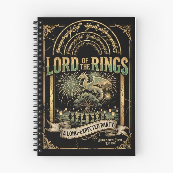 Item preview, Lord of the Rings A Long-Expected Party Poster designed and sold by Senpaiwaves.