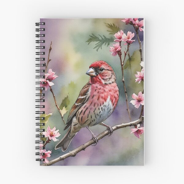 Item preview, Purple Finch Watercolor Wildlife Bird Art designed and sold by MaverlyShop.