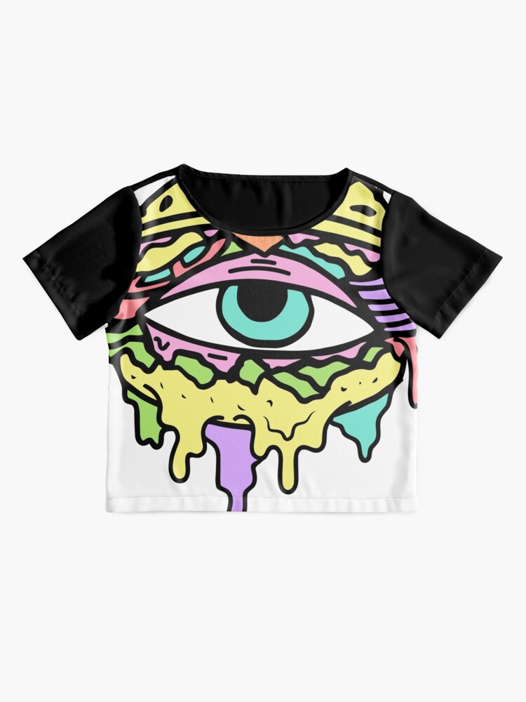 trippy burger shirt