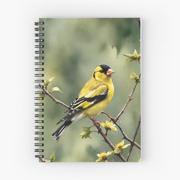 Item preview, American Goldfinch Watercolor Wildlife Bird Art designed and sold by MaverlyShop.