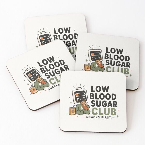 Item preview, Low Blood Sugar Club - Funny Hypoglycemia Snacks First Design designed and sold by BlackSector77.