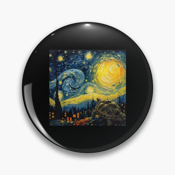 Item preview, Turtle Starry Night Van Gogh Art Lover Men Women designed and sold by Littermin.