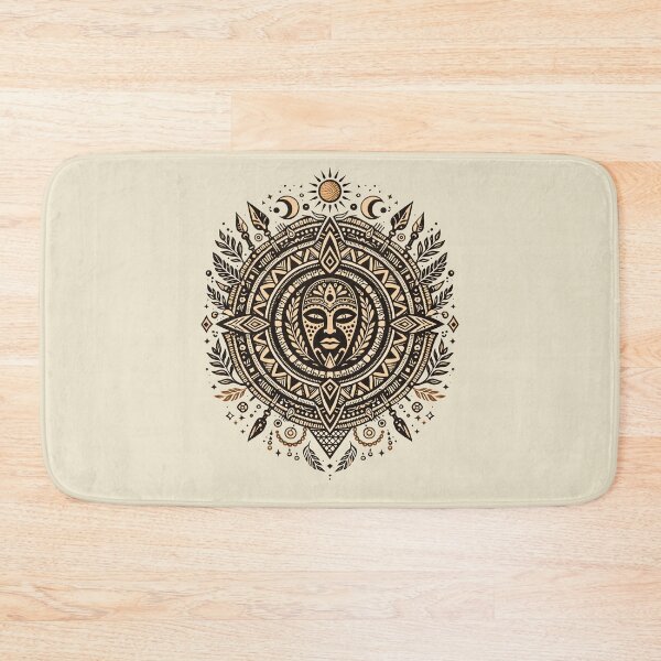 Item preview, Unique Tribal Mask Wall Art — Bohemian Mandala Birthday Present designed and sold by PixelQ.