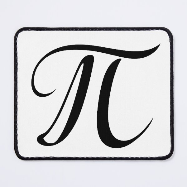 Item preview, Elegant Calligraphy Pi Symbol - Script Font Math Pi Day Gift designed and sold by myforestfog.