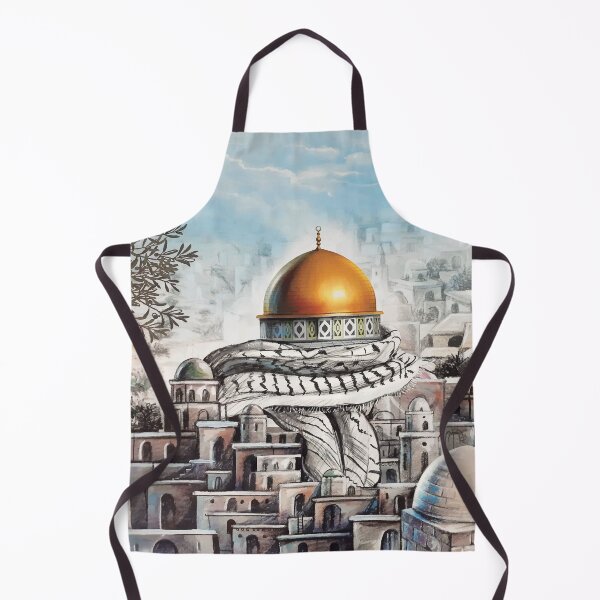 Item preview, Jerusalem Capital of Palestine Dome of the Rock Old City Al Aqsa Drawing designed and sold by Hurriyyatee.