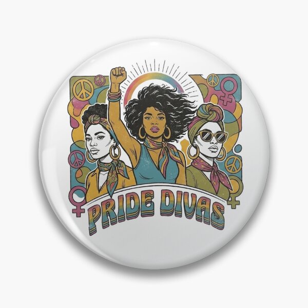 Item preview, Retro Pride Divas Empowered Women Vintage Aesthetic designed and sold by Yellowriversss.