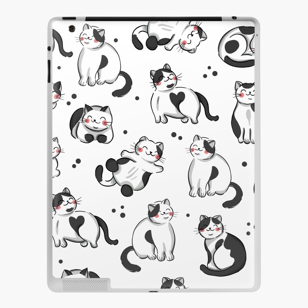 Fierce Feline: Adorable Yet Angry Cat Design | iPad Case & Skin