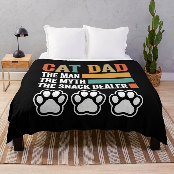 Item preview, Cat Dad The Man The Myth The Snack Dealer Feline Lover Pet Owner designed and sold by SofenArt.