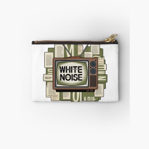 Item preview, White Noise Retro TV Literary Art Sticker designed and sold by LukaRealm.