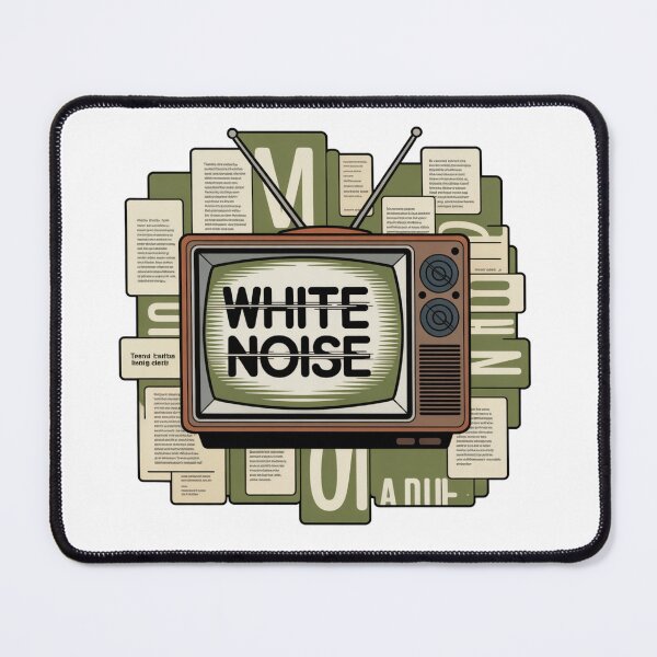 Item preview, White Noise Retro TV Literary Art Sticker designed and sold by LukaRealm.