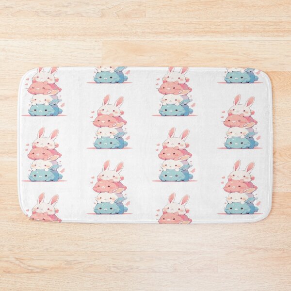 Item preview, Cute Stacked Bunnies Chibi Artwork  designed and sold by NivyasArtistry.