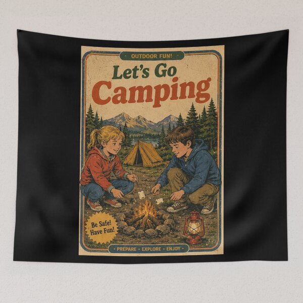 Item preview, lets go camping designed and sold by lindabattle.