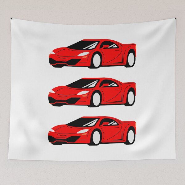 Item preview, red cars designed and sold by blackstarred.