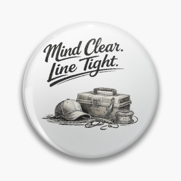 Item preview, Mind Clear. Line tights. – Modern Fishing Typography Design designed and sold by Digal92.