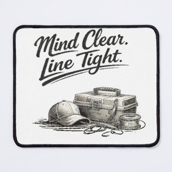 Item preview, Mind Clear. Line tights. – Modern Fishing Typography Design designed and sold by Digal92.