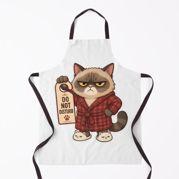 Item preview, Do Not Disturb Cat — Grumpy Cat Hotel Sign Sticker designed and sold by tommysworks.