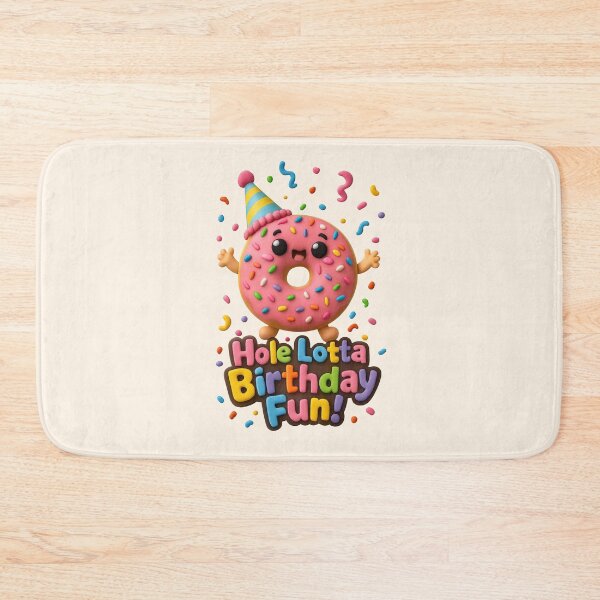 Item preview, Cute Donut Birthday Party| Kawaii 3D Happy Birthday Party Art designed and sold by Moons Studio.
