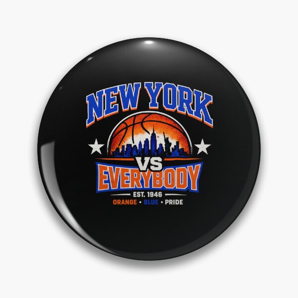 Item preview, New York Knicks vs Everybody est 1946 Basketball City Skyline designed and sold by SweetCornrrFun.