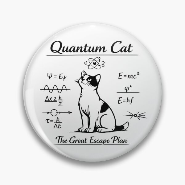 Item preview, Quantum Cat The Great Escape Plan - Funny Physics Kitten Art designed and sold by myforestfog.