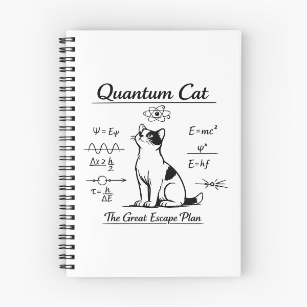 Item preview, Quantum Cat The Great Escape Plan - Funny Physics Kitten Art designed and sold by myforestfog.