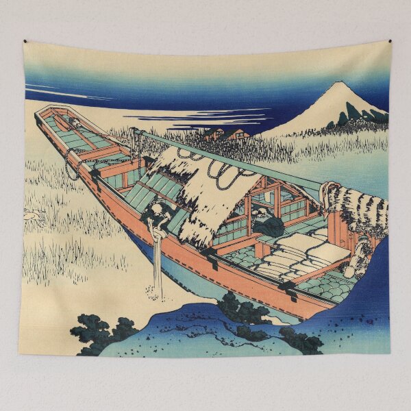 Item preview, Ushibori in Hitachi Province - Katsushika Hokusai designed and sold by themasters.