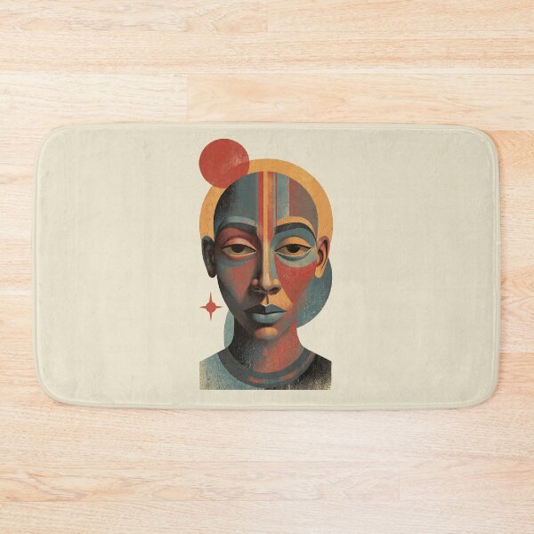Item preview, Unique Abstract Portrait Gift For Her Modern Geometric Art designed and sold by PixelQ.