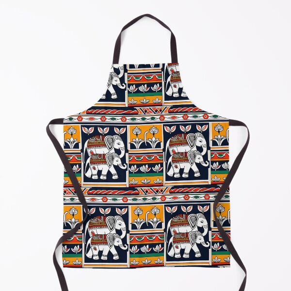 Item preview, Elephant Folk Pattern Art designed and sold by krazzyremo.