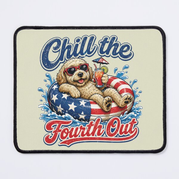 Item preview, Chill The Fourth Out Funny Goldendoodle Dog Lover designed and sold by sparkfavs.