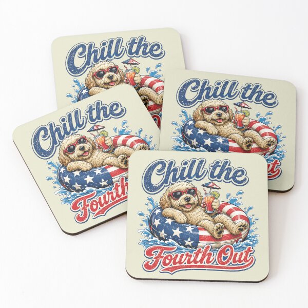 Item preview, Chill The Fourth Out Funny Goldendoodle Dog Lover designed and sold by sparkfavs.