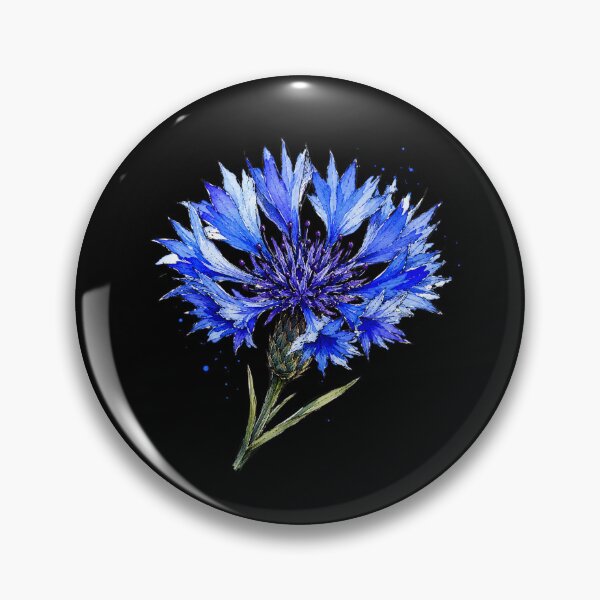 Item preview, Blue Cornflower Wildflower Illustration | Watercolor Botanical Sketch Art designed and sold by ColorSplash123.