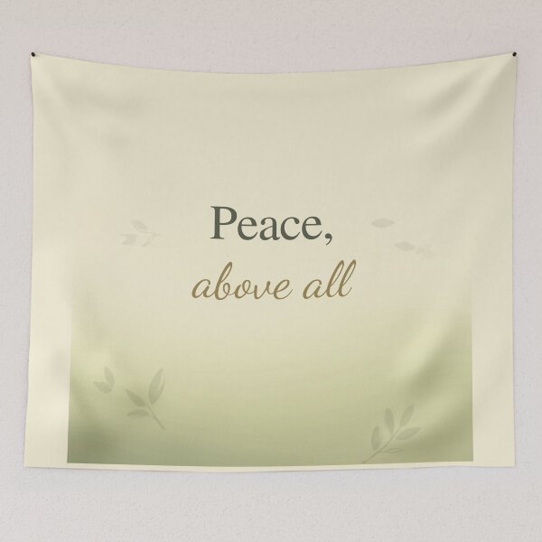 Item preview, Peace Over Everything – Inspirational Wellness Typography Design designed and sold by CosmicQuietLab.