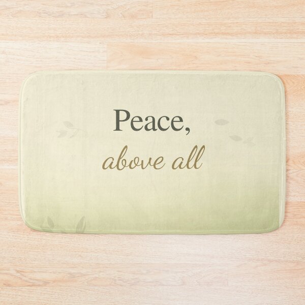 Item preview, Peace Over Everything – Inspirational Wellness Typography Design designed and sold by CosmicQuietLab.