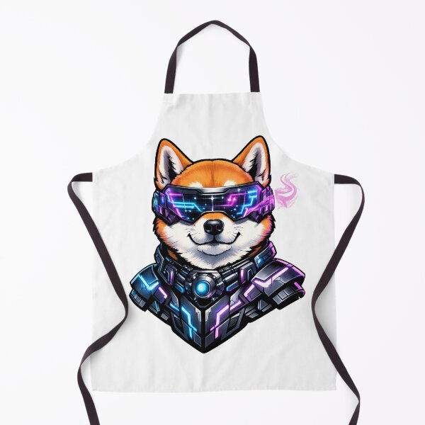 Item preview, Cyberpunk Shiba Inu Neon Sci Fi Dog designed and sold by tineldesign.