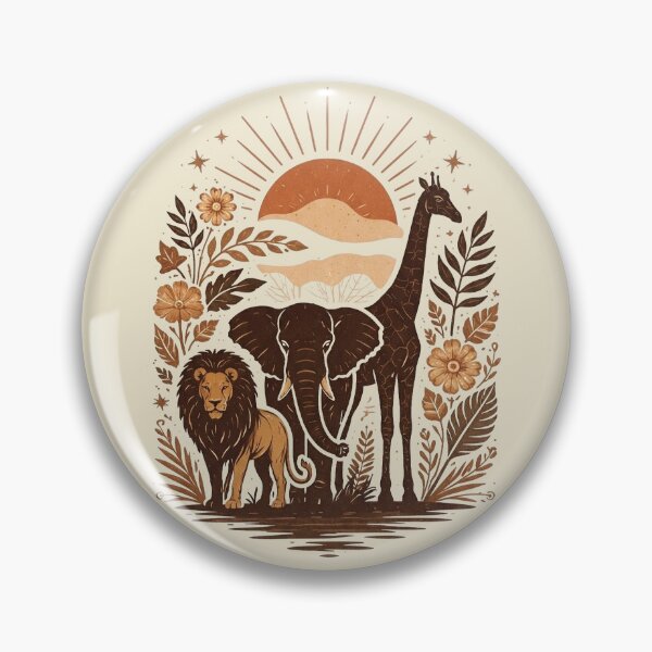 Item preview, Unique Safari Nursery Wall Art — Bohemian Animal Birthday Present designed and sold by PixelQ.
