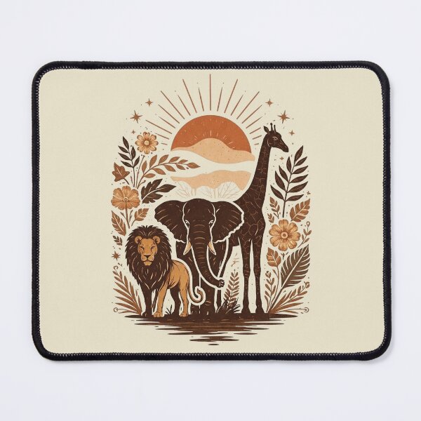 Item preview, Unique Safari Nursery Wall Art — Bohemian Animal Birthday Present designed and sold by PixelQ.