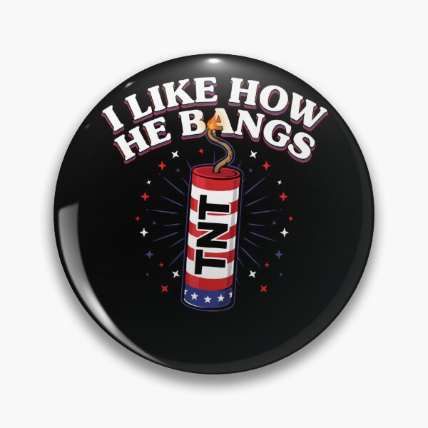 Item preview, I Like How He Bangs – Funny Patriotic Firecracker Pun Design designed and sold by Heneket.